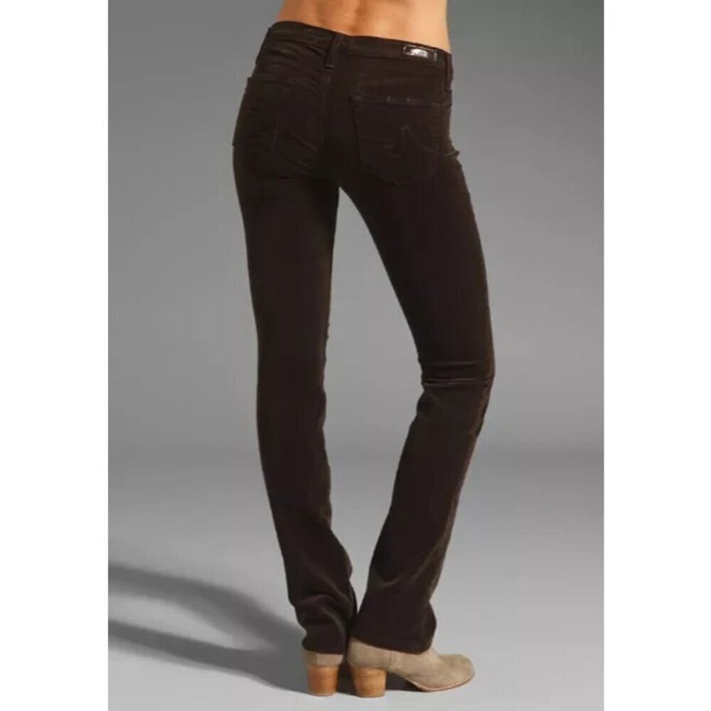 ADRIANO GOLDSCHMIED CORDUROY Pants 32R COFFEE BEAN THE BALLAD SLIM BOOT Mod Boho - Picture 2 of 15